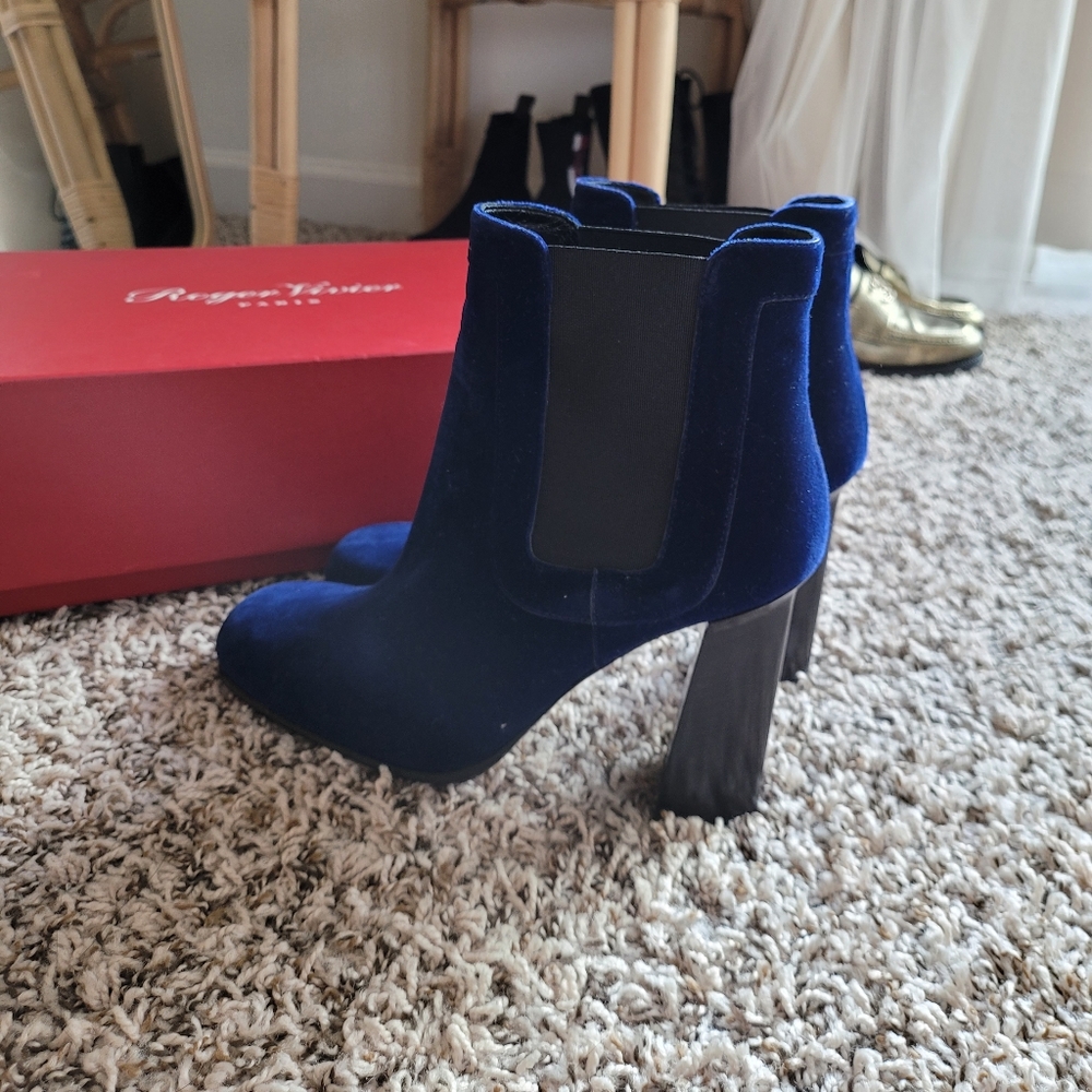 Roger vivier ankle boots blue - Picture 4 of 12